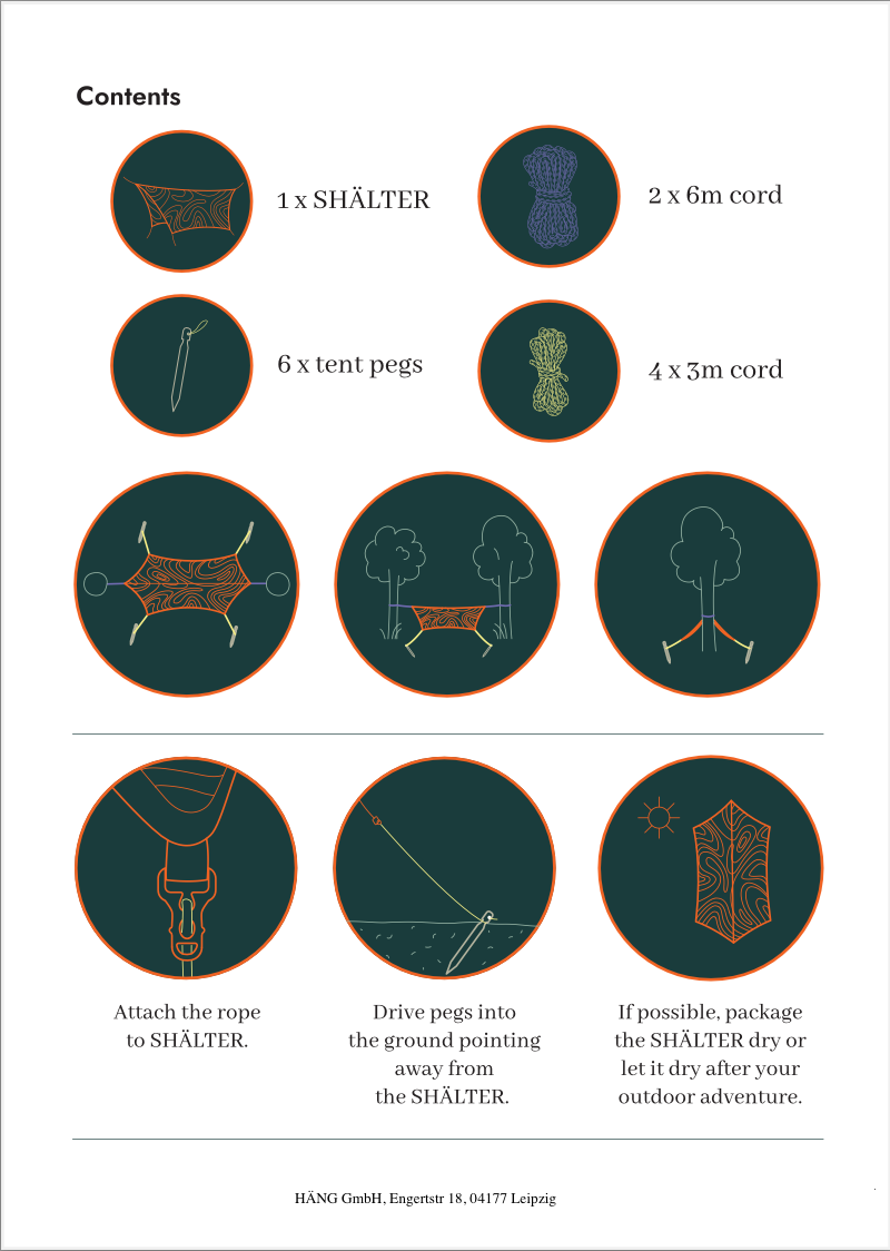 SHÄLTER | Tarp Zeltplane für die HÄNG