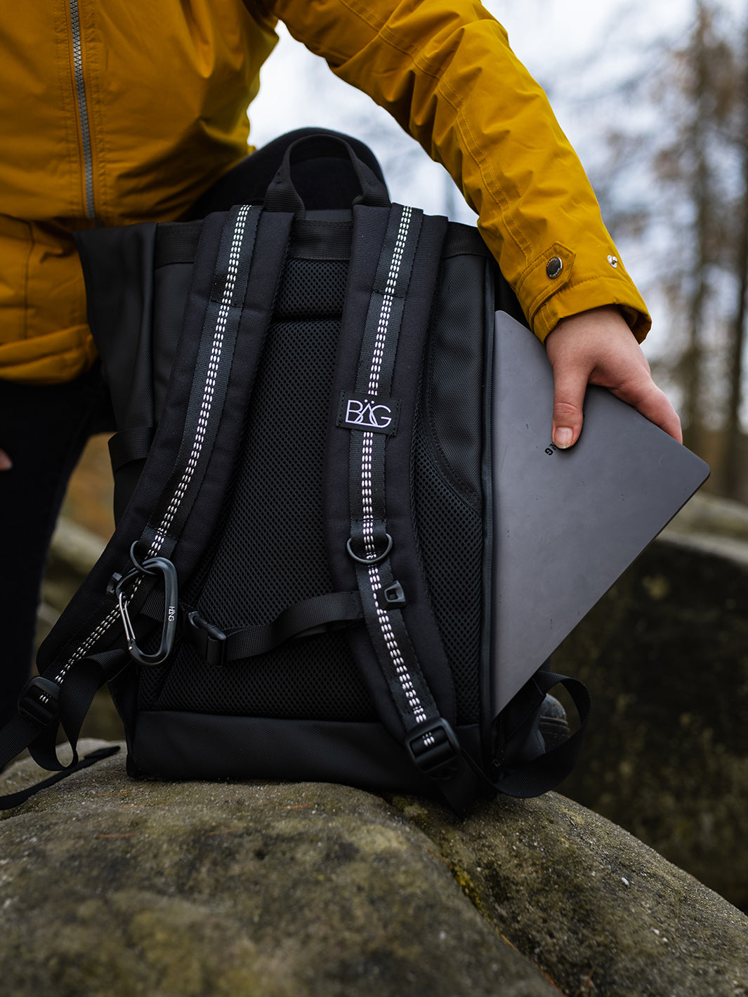 BÄG Rolltop Rucksack inkl. Fach für Laptop [15 Zoll]