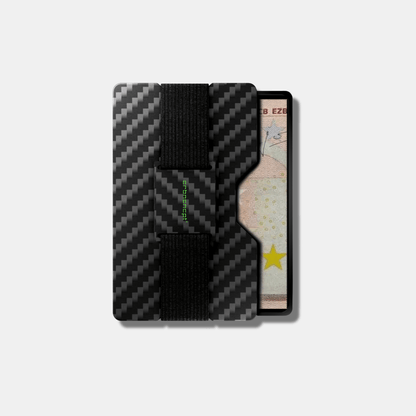 Carbon Fiber Kartenetui | Münzfach | Geldband | RFID