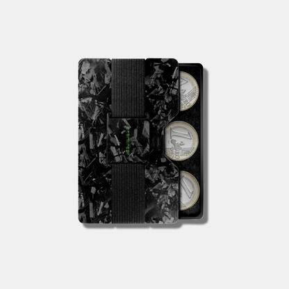 Forged Carbon Kartenetui | Münzfach | Geldband | RFID
