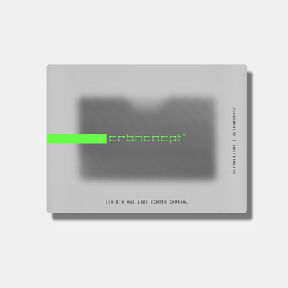 Carbon Fiber Kartenetui | Münzfach | Geldband | RFID