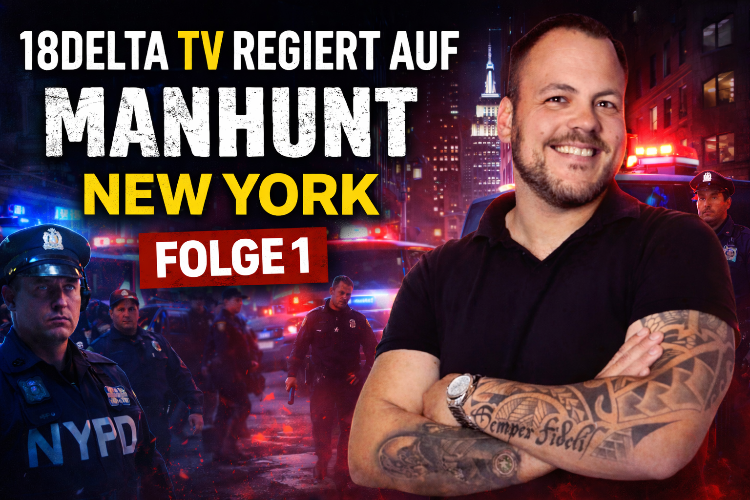 Video laden: 18DeltaTV reagiert auf Manhunt New York